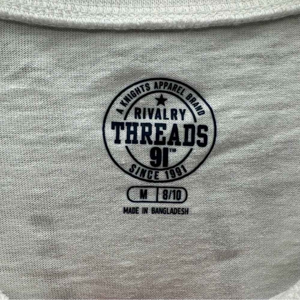 Rivalry Threads Mizzou Tigers White Cropped Long Sleeve Tee Shirt - Picture 5 of 8
